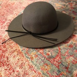 Grey felt hat